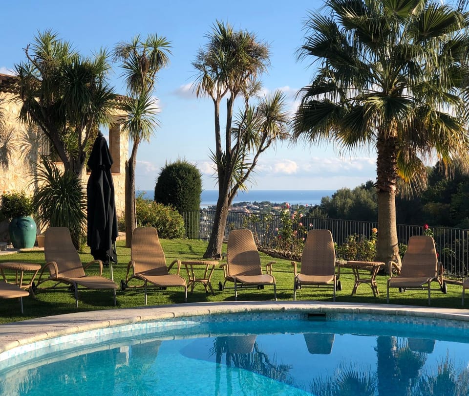 Garden, Garden view, Pool view, Sea view, Swimming pool, sunbed
