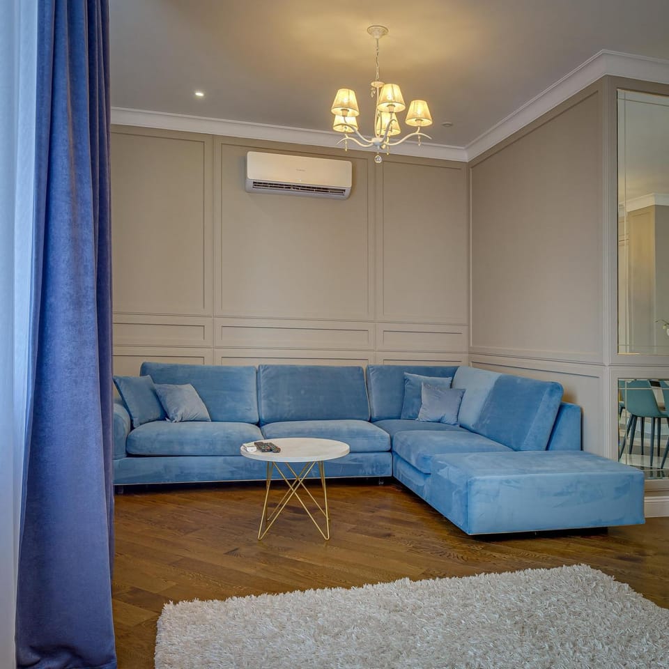 Living room, Seating area, air conditioner