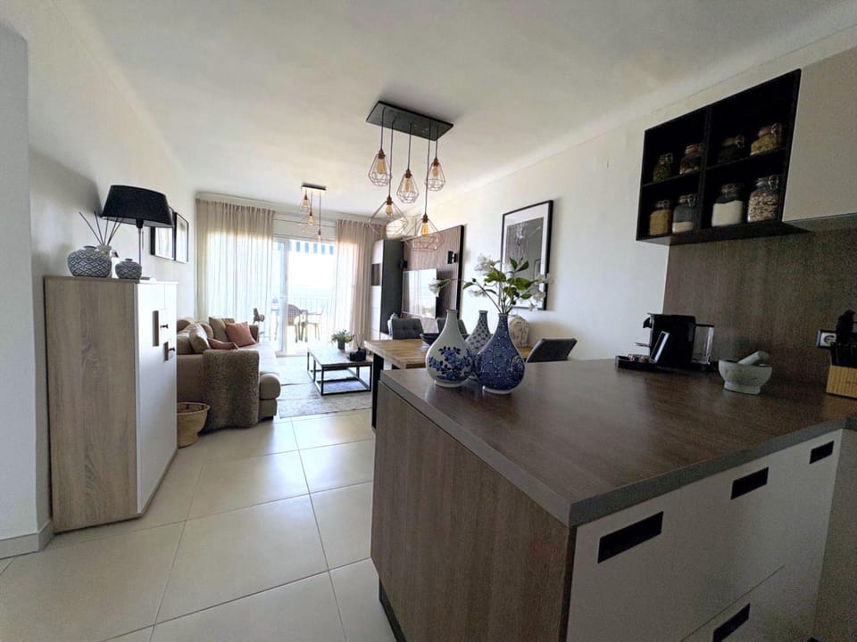 Living room, kitchen