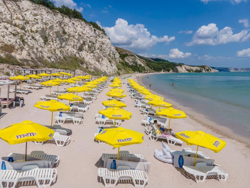 Natural landscape, Beach, Sea view, sunbed