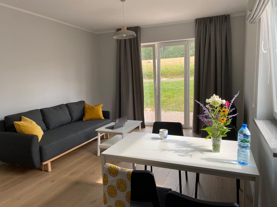Living room, Seating area, Dining area