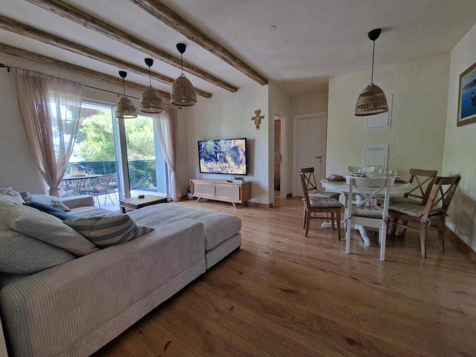 TV and multimedia, Living room, Photo of the whole room, Seating area, Dining area