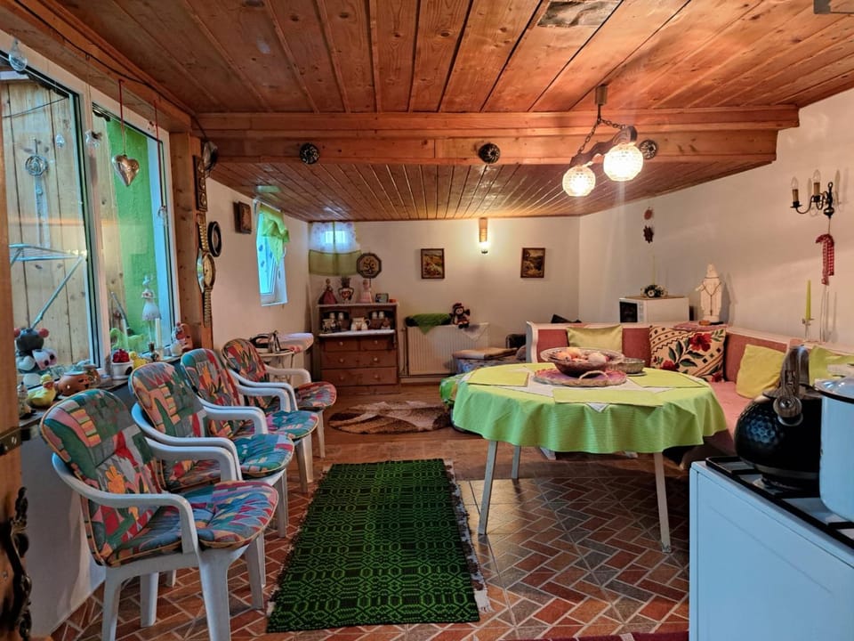 Littel green old Home House in Romania