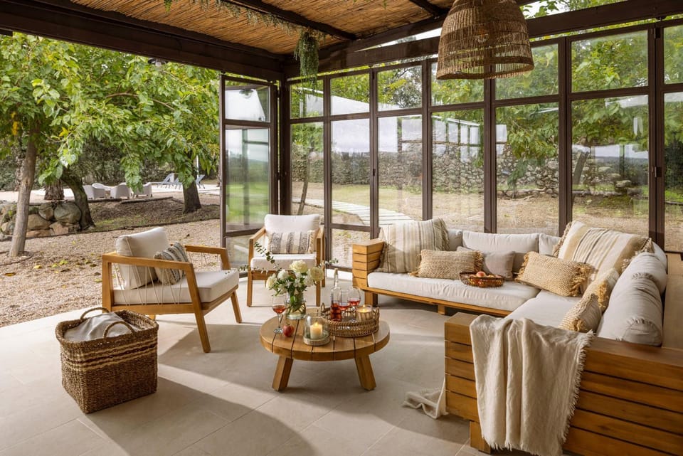 Patio, Living room, Seating area