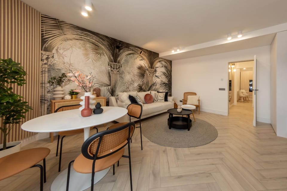 Living room, Seating area, Dining area