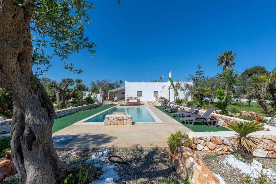 Property building, Living room, Swimming pool