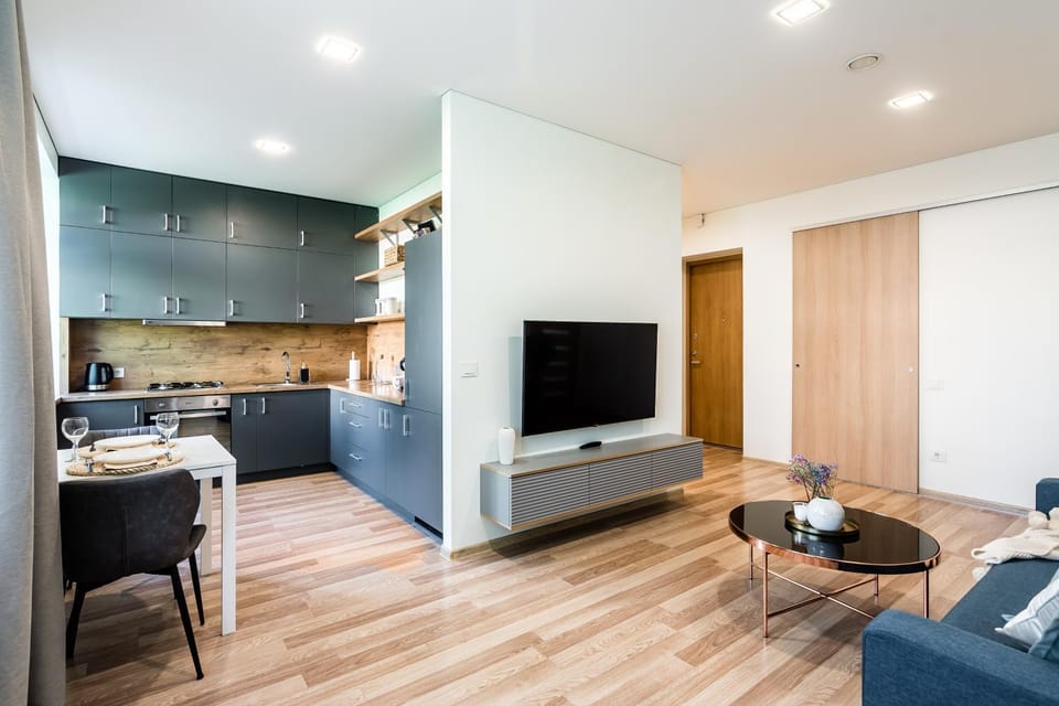 Communal lounge/ TV room, TV and multimedia, Kitchen or kitchenette, Living room, Seating area, Dining area, Evening entertainment, minibar, pet friendly, stove