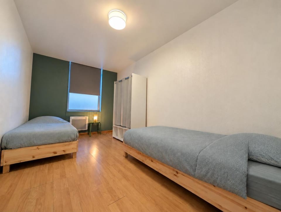 2 chambres, lits simples & extérieur - Idéal pros Tok-Tok A1 Apartment in Hauts-de-France