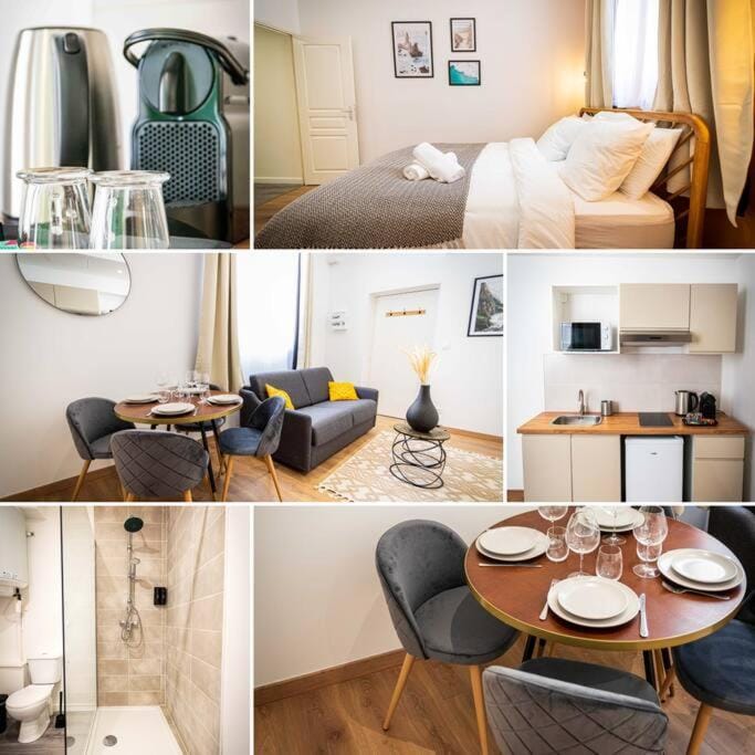 Bed, Kitchen or kitchenette, Photo of the whole room, Seating area, Dining area, Bedroom, minibar