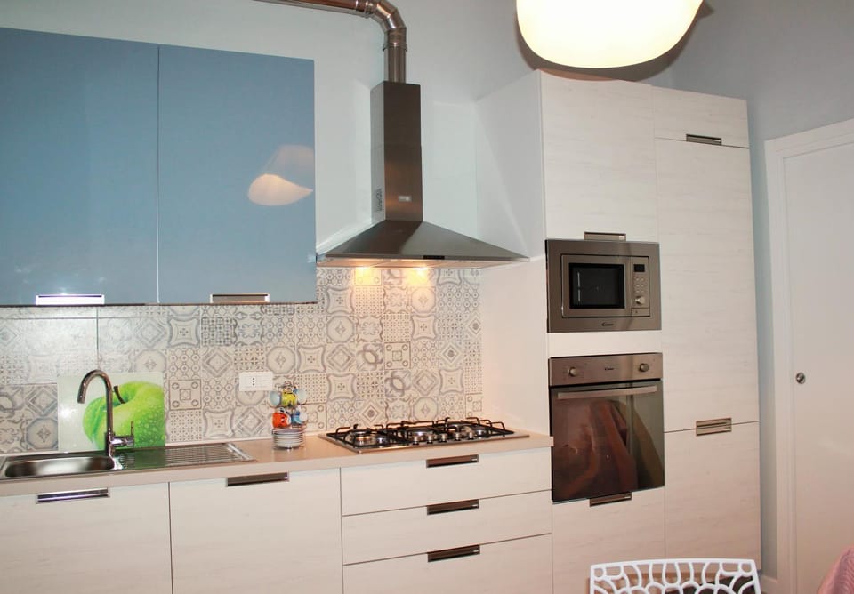 Kitchen or kitchenette, dishwasher, stove