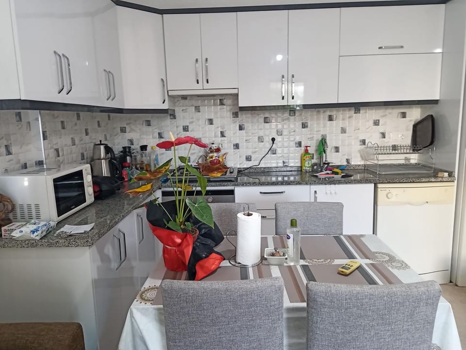 Coffee/tea facilities, Kitchen or kitchenette, Dining area, dishwasher, oven, stove
