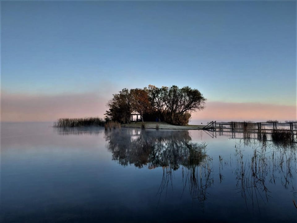 Lake view, Sunset