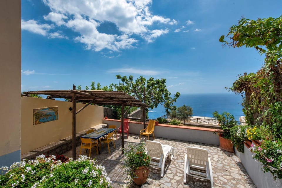 Patio, Garden, View (from property/room), Balcony/Terrace, Garden view, Sea view, sunbed
