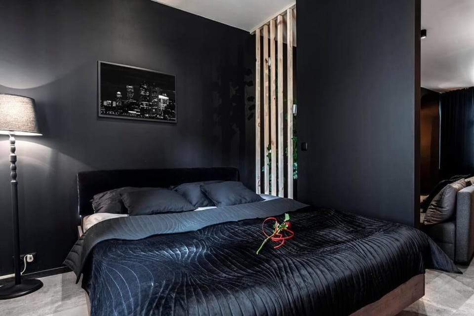 Bed, Living room, Photo of the whole room, Seating area, Bedroom