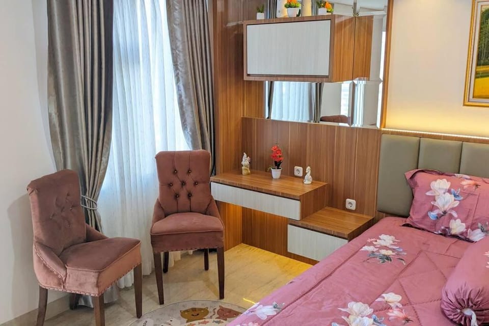 The cozy & luxury room in Podomoro City Deli Medan Apartment in Indonesia