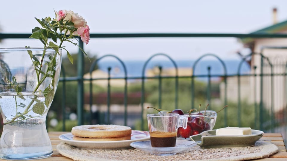 Day, Natural landscape, Balcony/Terrace, Sea view, Breakfast, Continental breakfast