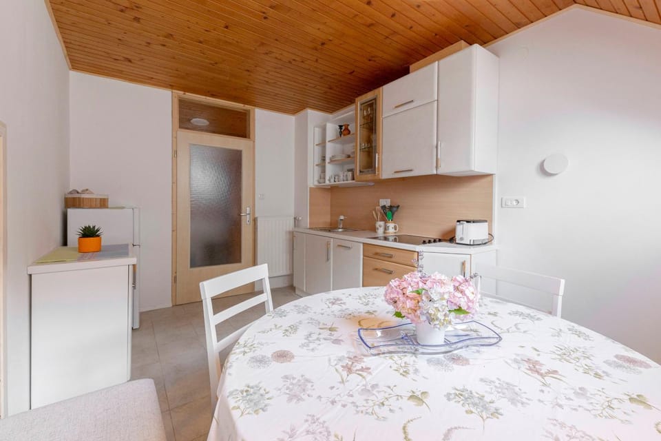 Kitchen or kitchenette, Dining area, stove