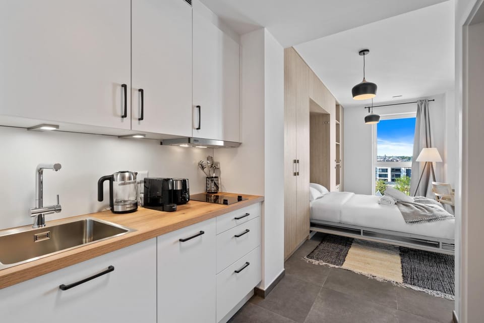 Bed, Coffee/tea facilities, Kitchen or kitchenette, Bedroom, toaster