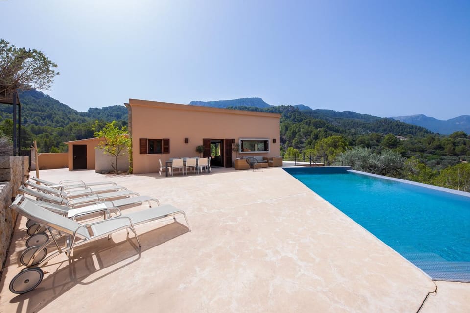 Property building, Living room, Swimming pool