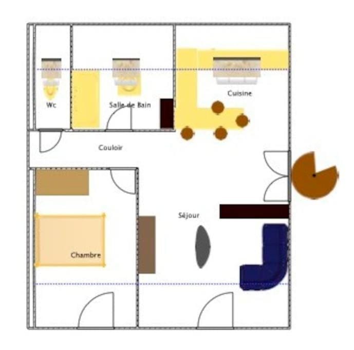 **** Appartement T2 - 2+2. Entièrement NEUF. Apartment in Occitanie