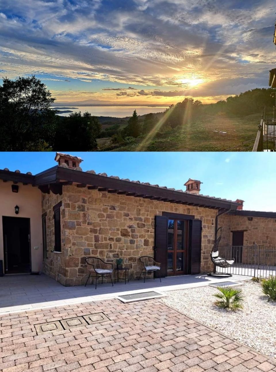 Property building, Sunset