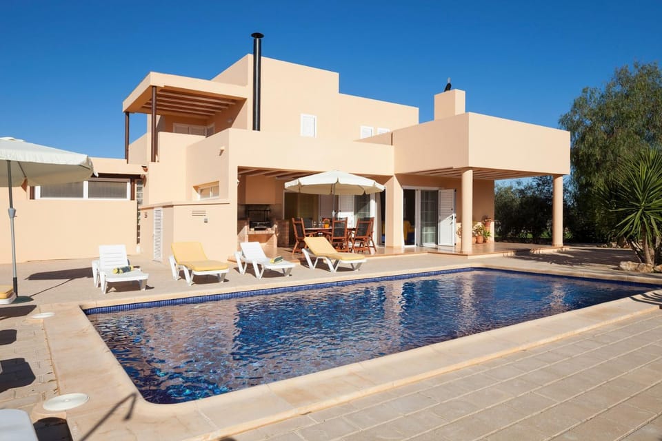 Property building, Living room, Swimming pool