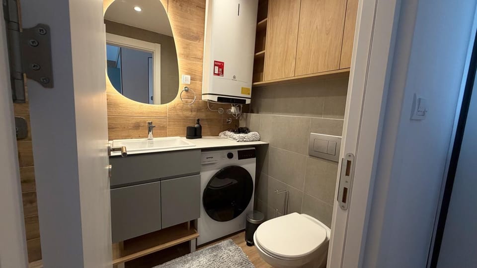 Toilet, Bathroom, washing machine