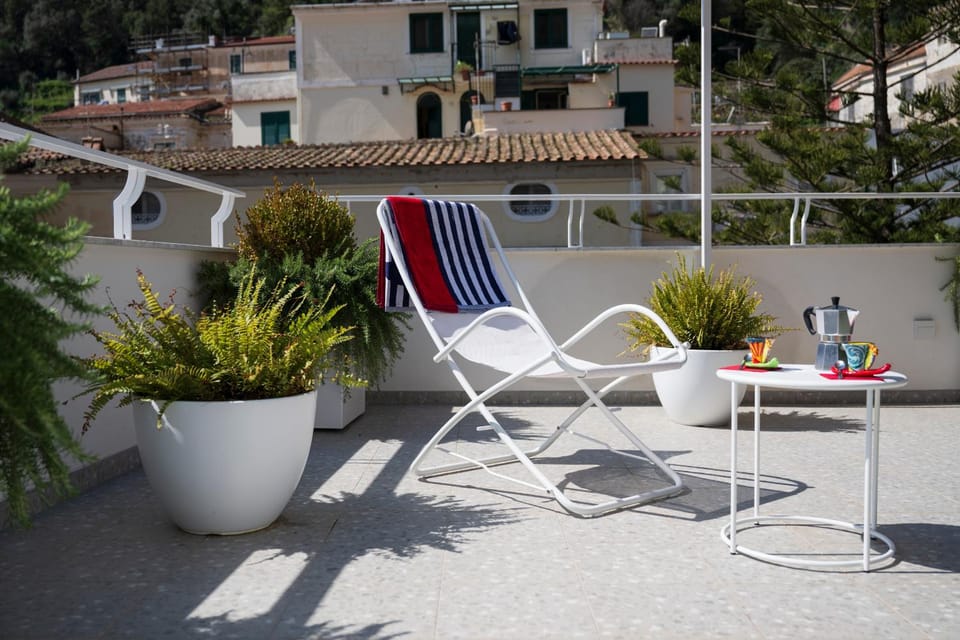 Property building, Day, View (from property/room), Balcony/Terrace, sunbed