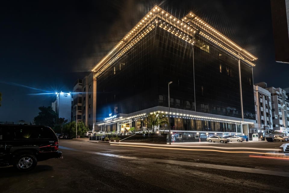 Property building, Night, Location, Parking