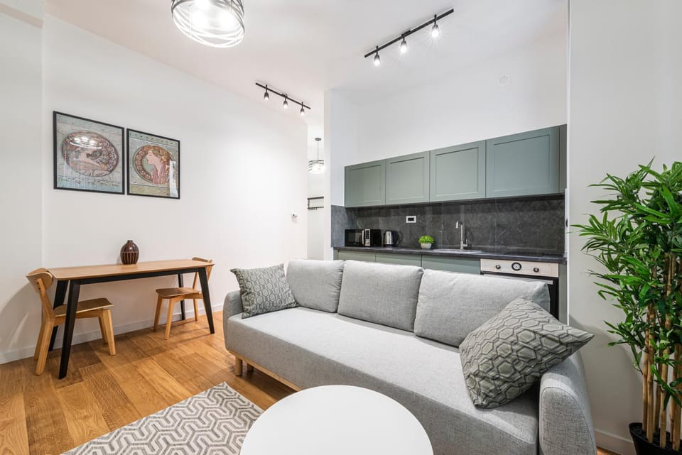 Kitchen or kitchenette, Living room, Seating area, Dining area, minibar