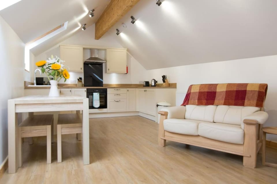 Kitchen or kitchenette, Living room, Seating area, Dining area, minibar, pet friendly, stove