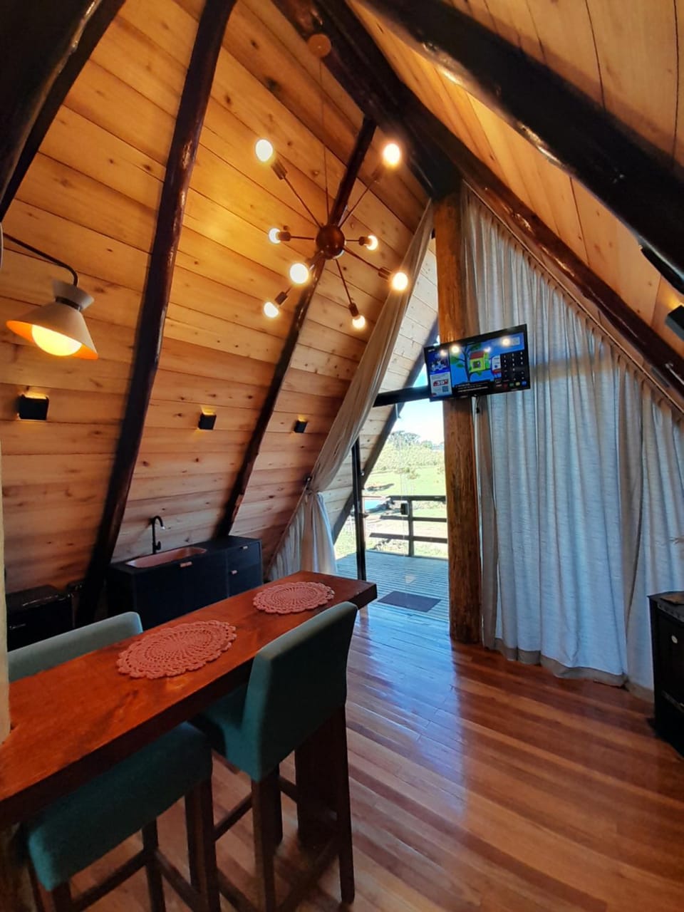Chalé A-Frame da Fazenda Nature lodge in State of Santa Catarina