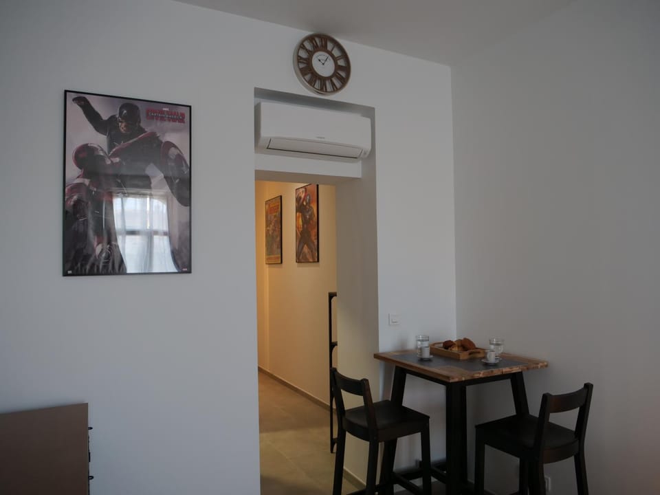 Dining area, air conditioner