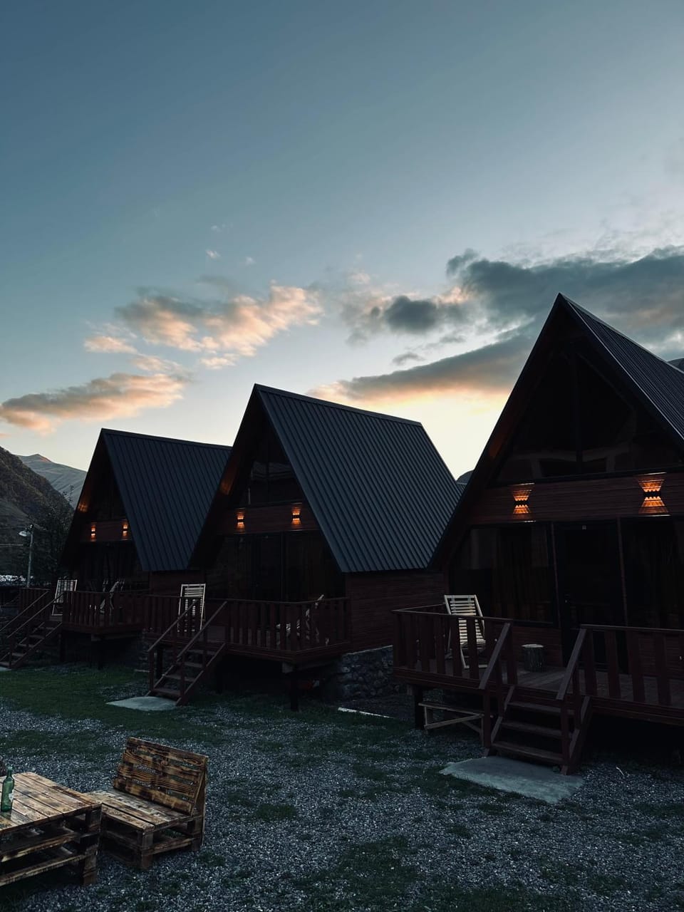 Property building, Sunset
