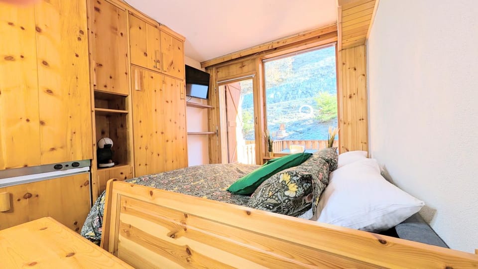 Bed, TV and multimedia, Kitchen or kitchenette, Living room, wardrobe