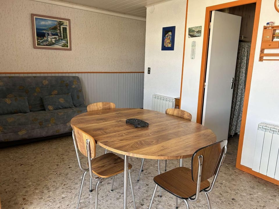 Appartement 2 pièces cabine climatisé avec terrasse et parking privé - 6 couchages - Le Grau-du-Roi - FR-1-250-257 Cabin in Le Grau-du-Roi