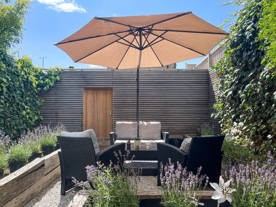 Patio, Garden, Seating area, Garden view