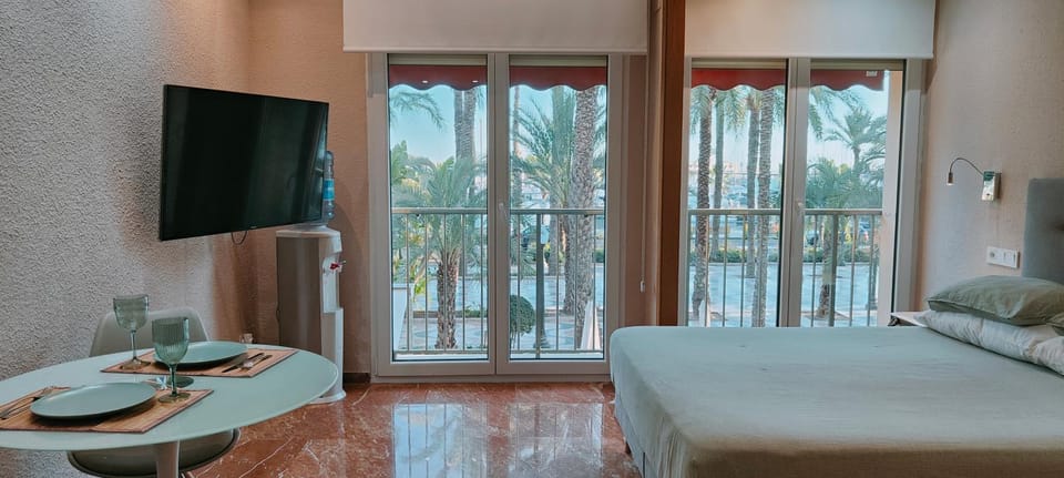 Bed, View (from property/room), Bedroom, Sea view