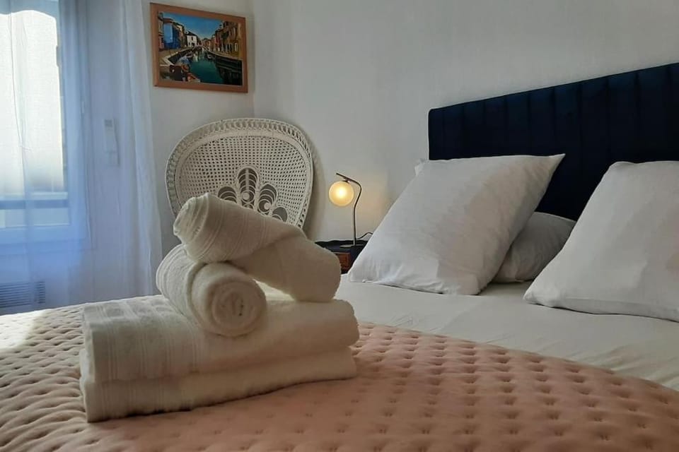 Grand T2 lumineux, 2 balcons, coeur de ville, à 100m plage, parking Apartment in Sainte-Maxime