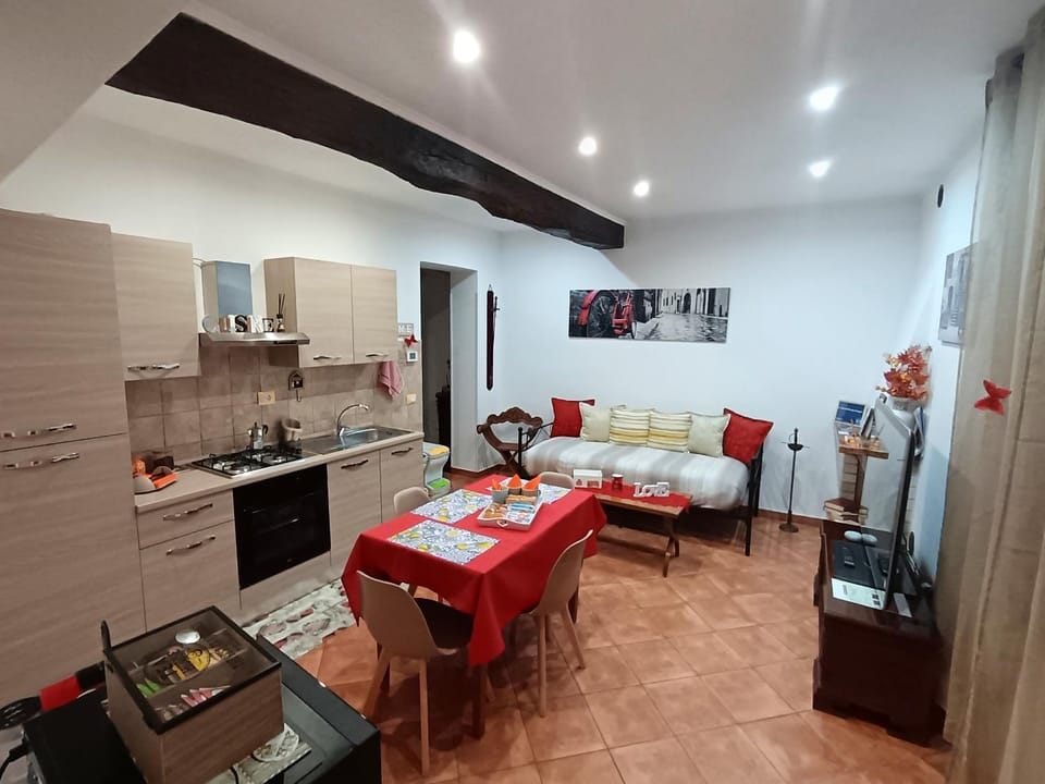 Bed, TV and multimedia, Kitchen or kitchenette, Living room, Dining area, oven, stove