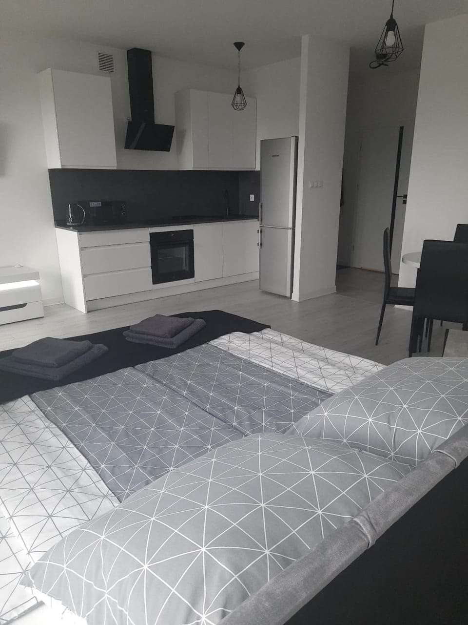Bed, TV and multimedia, Kitchen or kitchenette, Photo of the whole room, minibar