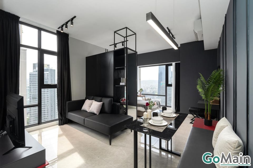 Living room, Seating area, Dining area