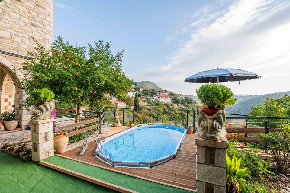 Natural landscape, Mountain view, Pool view, Swimming pool