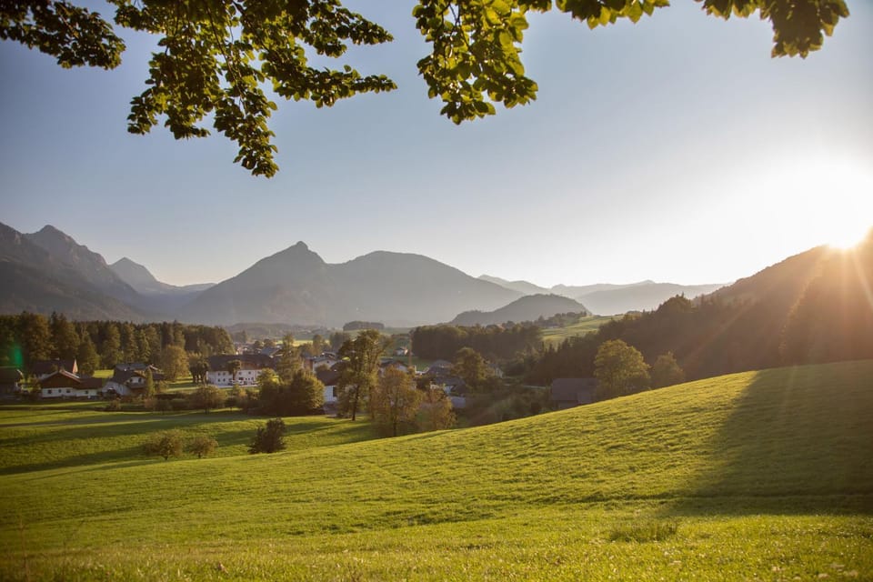 Property building, Day, Natural landscape, Summer, View (from property/room), Mountain view, Area and facilities, Area and facilities, Sunset