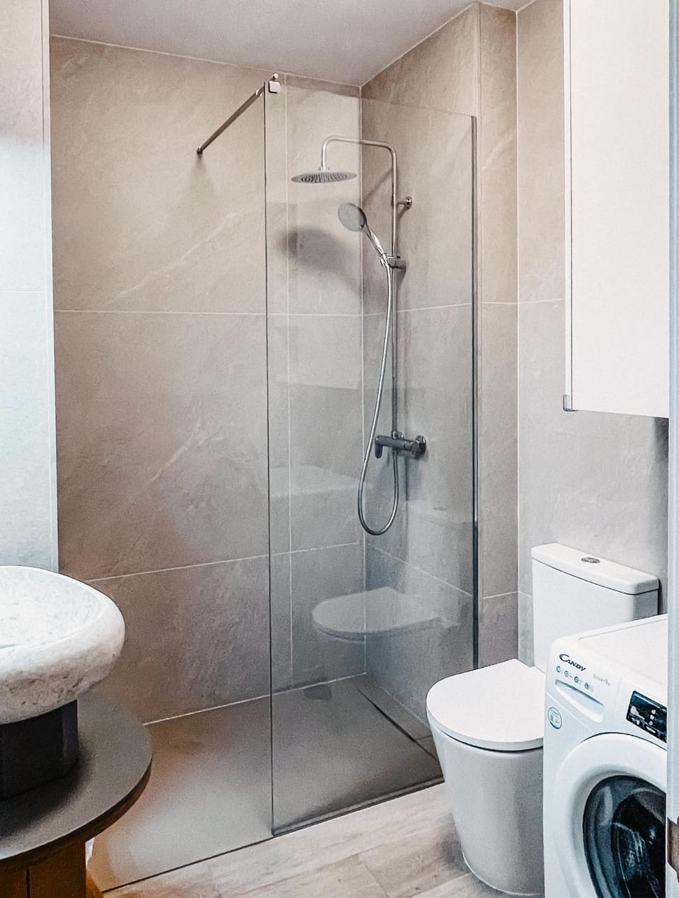 Shower, Toilet, Bathroom, washing machine
