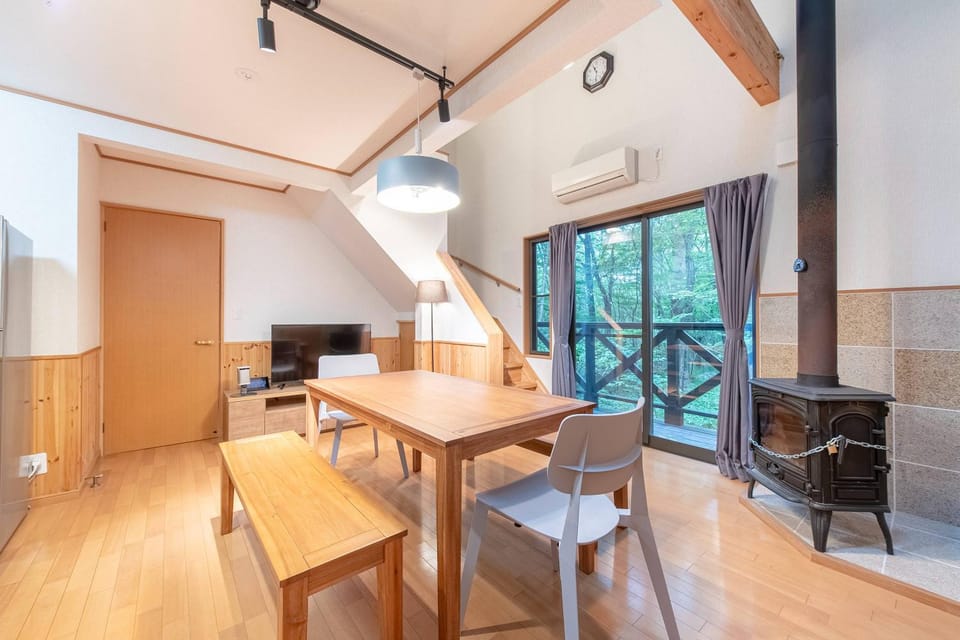Living room, Dining area, flat iron, air conditioner