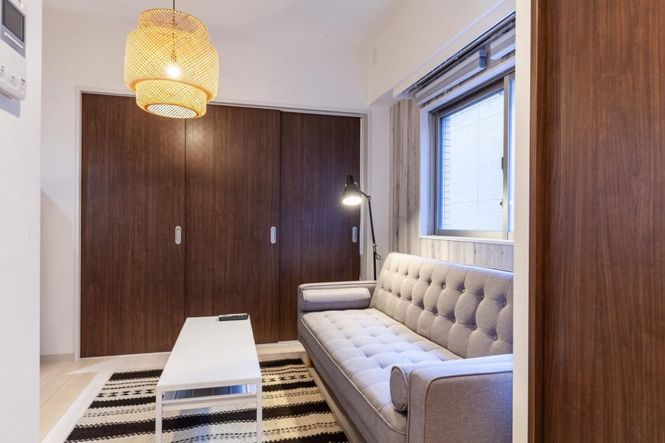 Seating area, wardrobe