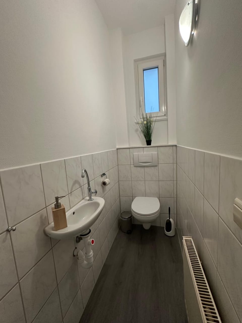 Toilet, heating