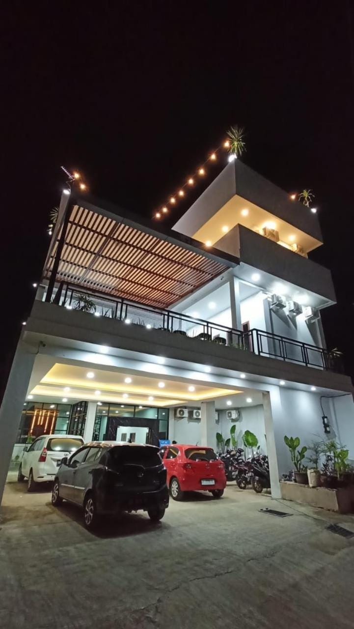 Property building, Night, Parking