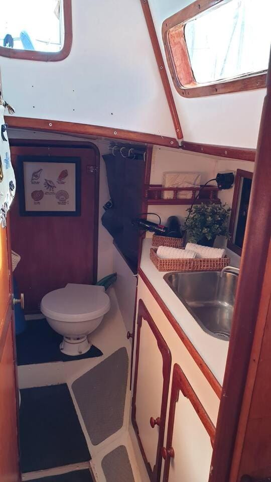 Vacations in a Sailboat Docked boat in Lisbon